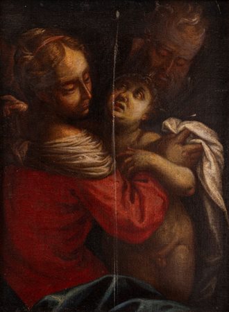 Scuola lombarda, secolo XVII - Sacra famiglia