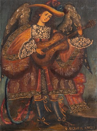 Scuola di Cuzco - Arcangelo musicante