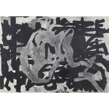 Giancarlo Limoni (Roma 1947 - 2025) "Senza titolo" 50x70 cm. tempera su carta...