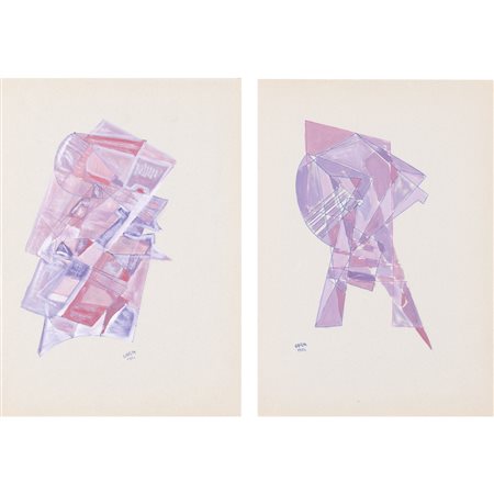 Sebastiano Carta (Priolo Gargallo 1913 - Roma 1973) "Senza titolo" 1952...