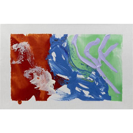 Mario Schifano (Homs 1934 - Roma 1998) "Senza titolo" 1991 20x30 cm. smalto e...
