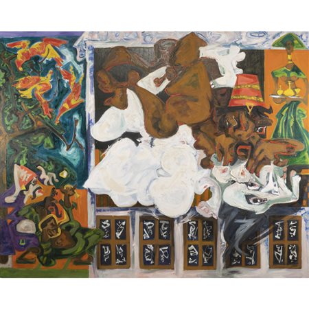 Philippe Artias (Feurs 1912 - Numana 2002) "Senza titolo" anni '80 140x174...
