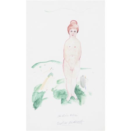 Antonio Possenti (Lucca 1933 - 2016) "Nudino in piedi" 36x22 cm. matita e...