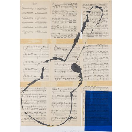 Giuseppe Chiari (Firenze 1926 - 2007) "Senza titolo" 2000 100x70 cm. tecnica...