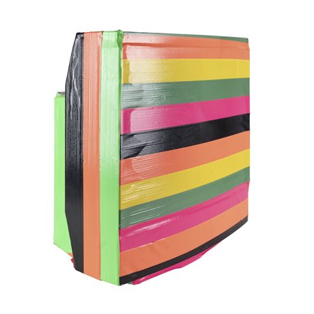 Giuseppe Chiari (Firenze 1926 - 2007) "TV a colori" 52x49x37 cm. collage su...