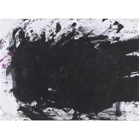 Giuseppe Chiari (Firenze 1926 - 2007) "Senza titolo" 1991 24x32,8 cm. tecnica...