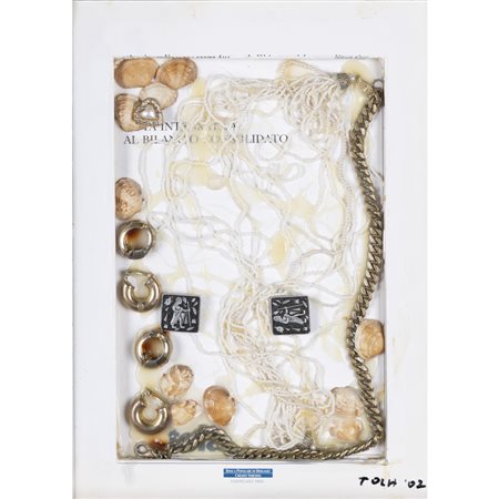 Luigi Tola (Genova 1930 - 2014) "Senza titolo" 2002 30x21 cm. Assemblaggio...