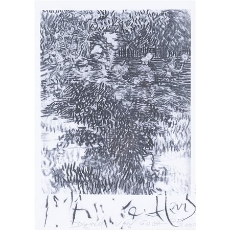 Martino Oberto (Genova 1925 - 2011) "D'apres Van Gogh" 2000 30x21 cm....