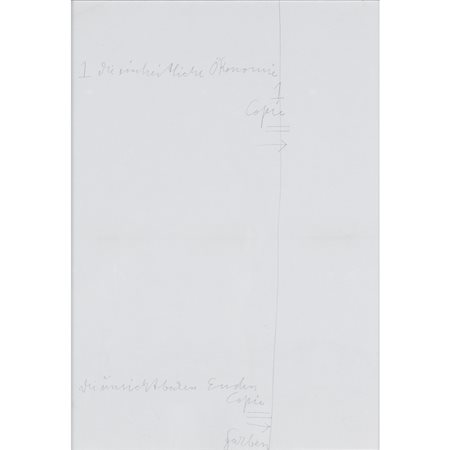 Joseph Beuys (Krefeld 1921 - Dusseldorf 1986) "Senza titolo" 1974 43x31 cm....
