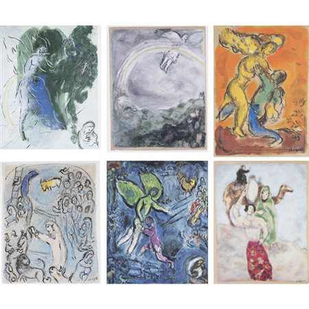 "Chagall" 1986 55x40x6 cm. in folio, es. 450/3000, 48 tavole a colori,...