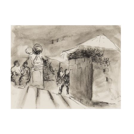 Alberto Ziveri (Roma 1908 - 1990) "Il fioraio di Piazza di Spagna" 1938 ca....