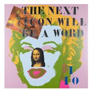 Julien Blaine (Rognac 1942) "The next icon will be a word" 1997 92,5x92,5 cm....