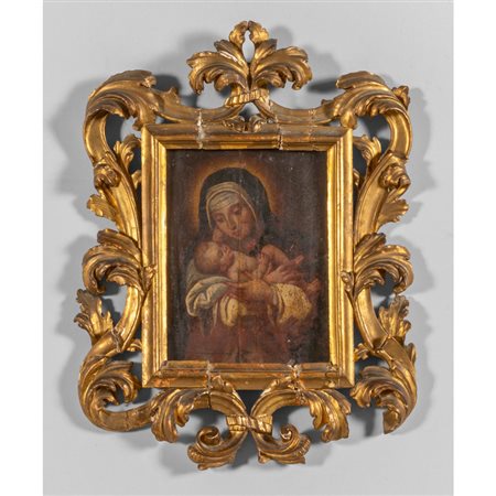 Madonna con Bambino, olio su tavola 