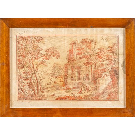 SEYTER PIETRO (1687-1749) <br>"Paesaggio animato 