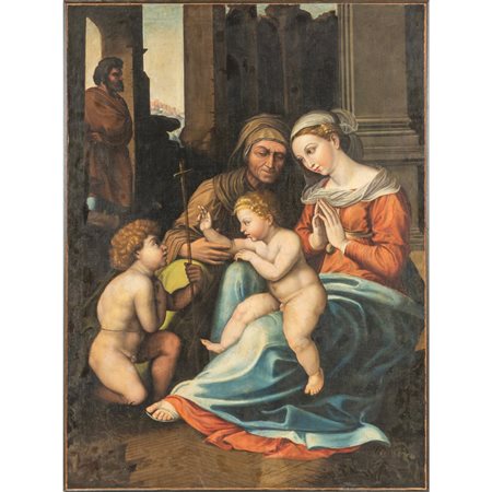 Scuola italiana sec.XVIII (da Raffaello) "Madonna 