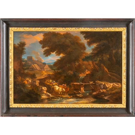 CARLO ANTONIO TAVELLA (1668-1738) <br>"Paesaggio 