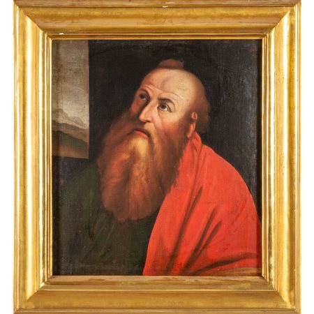 Scuola veneta sec.XVII "Ritratto di santo barbuto 