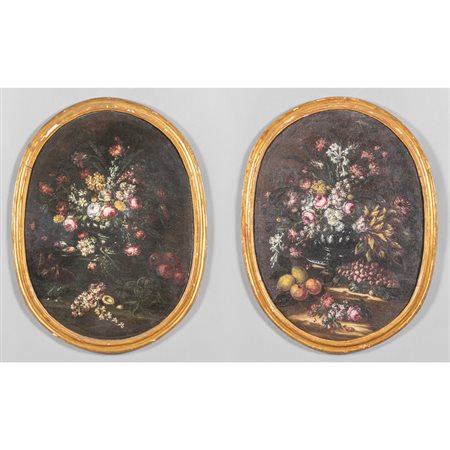Scuola lombarda inizi sec.XVIII "Nature morte di 