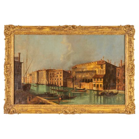 Scuola italiana inizi sec.XIX "Canale veneziano" 