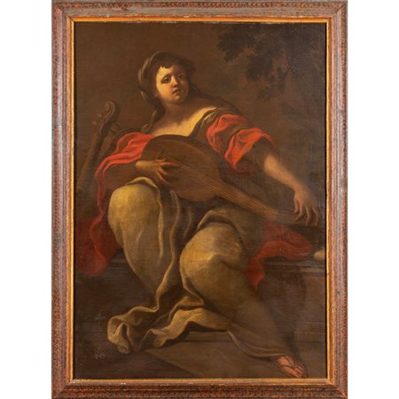 Scuola italiana sec.XVII "Allegoria della Musica" 