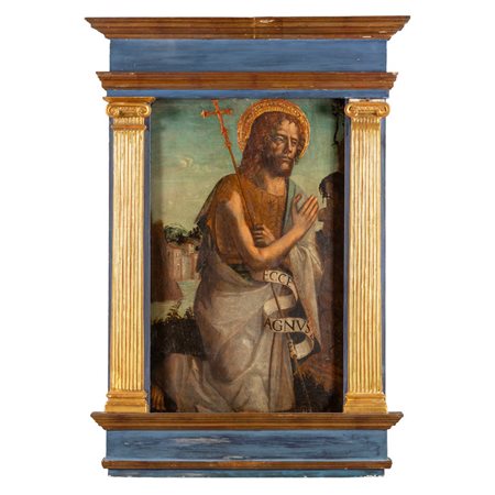 Scuola veneta, sec.XV/XVI "San Giovanni" <br>olio 