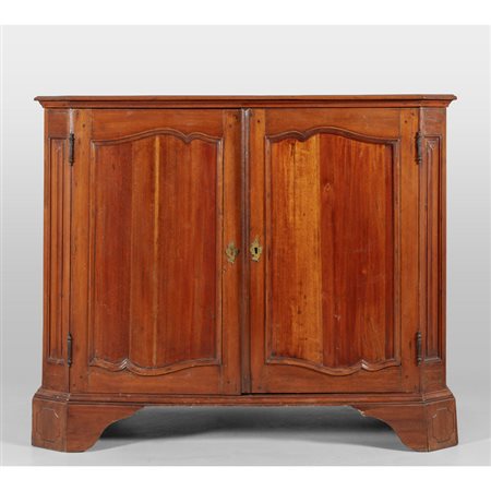 Mezzo armadio Luigi XV in legno di carrubo, porte 