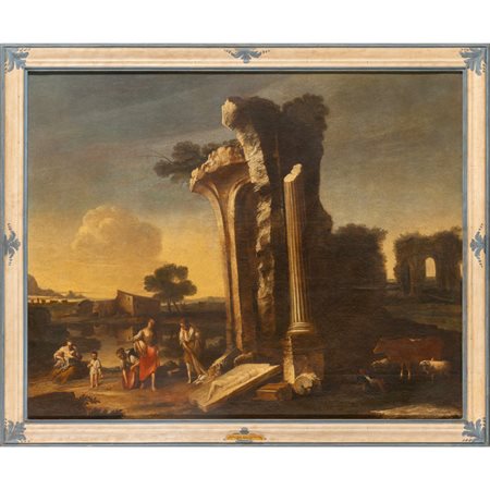 ANTONIO TRAVI (1608-1665) <br>"Paesaggio con 