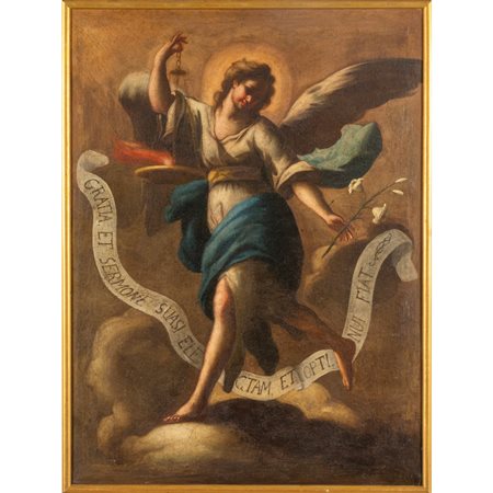 Scuola napoletana sec.XVII <br>"Angelo custode" 