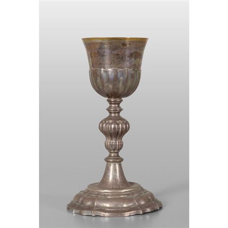 Calice Luigi XIV in argento con coppetta in 