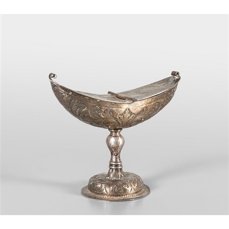 Navicella in argento, fine sec.XVII<br>gr.248