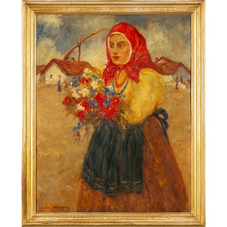 EMIL LINDENFELD (1905-1986) <br>Contadina con 