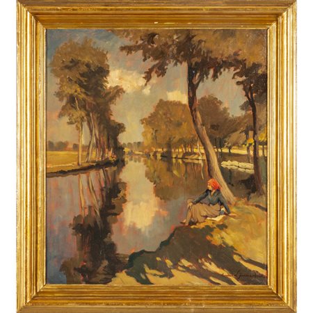 EMIL LINDENFELD (1905-1986) <br>Lungo il 