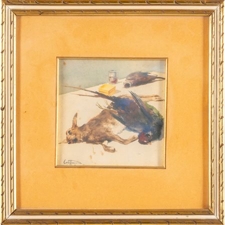AURELIO CRAFFONARA (1875-1945) <br>Cacciagione 