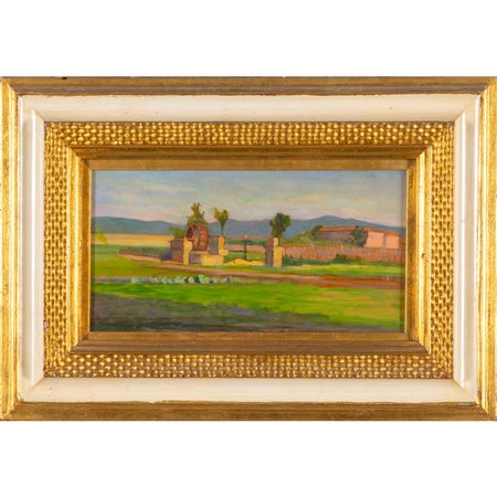 CAPRINI EUGENIO (1875-1932) <br>Paesaggio con 
