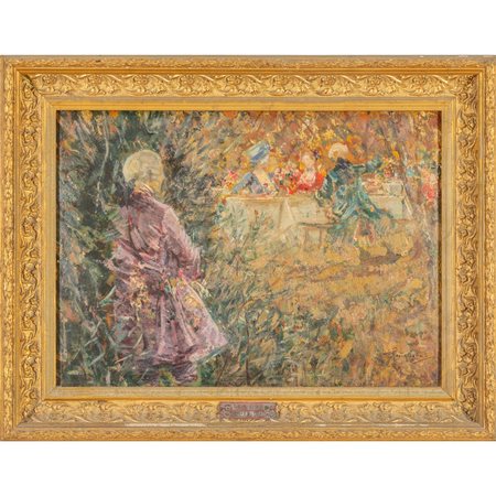 LUCA POSTIGLIONE (1876-1936) <br>Festa in 