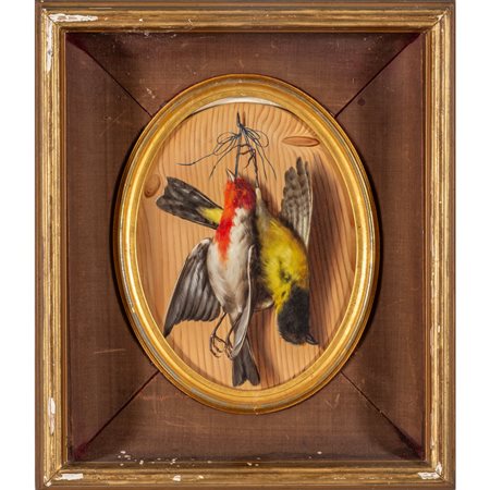 MICHELANGELO MEUCCI (-) <br>Cacciagione <br>olio  