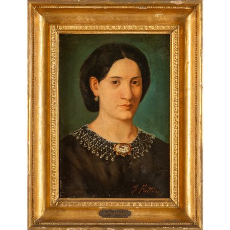 G.Fattori (firma apocrifa)<br>Ritratto di 