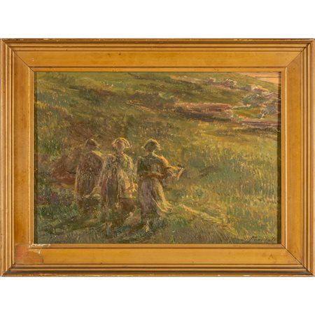 GAETANO PREVIATI (1852-1920) <br>Controluce nel 