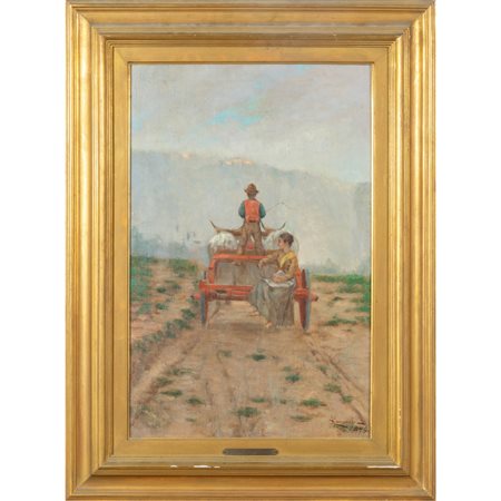 NICOLO' CANNICCI (1846-1906) <br>Strada 