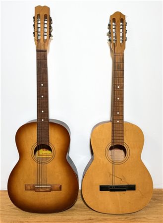 Chitarra acustica della ditta Euromusikal, Castelfidardo 1974
In legno compensa