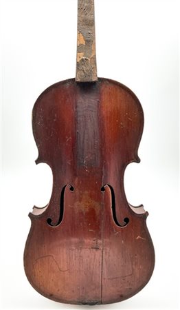 Violino 7/8 della scuola di Mirecourt, prima metà del XX° secolo
Fondo in due p