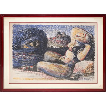 Salvatore Fiume (Comiso 1915 - Milano 1997)  - Nudo ed occhio, 20° secolo