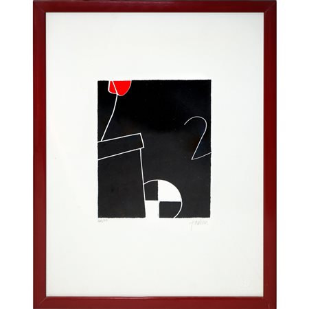 Emilio Tadini (Milano 1927 - Milano 2002)  - Composizione astratta, 20° secolo
