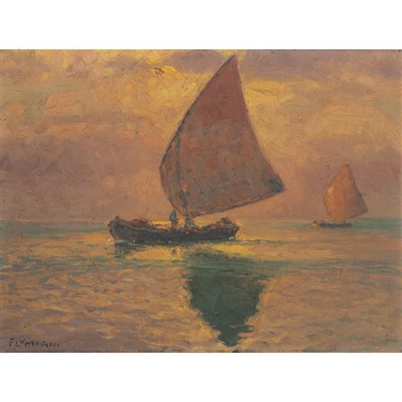 PITTORE ITALIANO DEL XX SECOLO, Olio su tavoletta