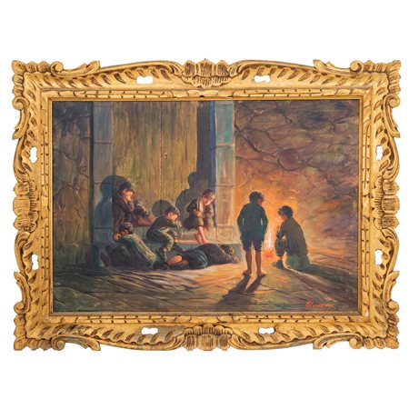 R. RAIMONDI, Olio su tela