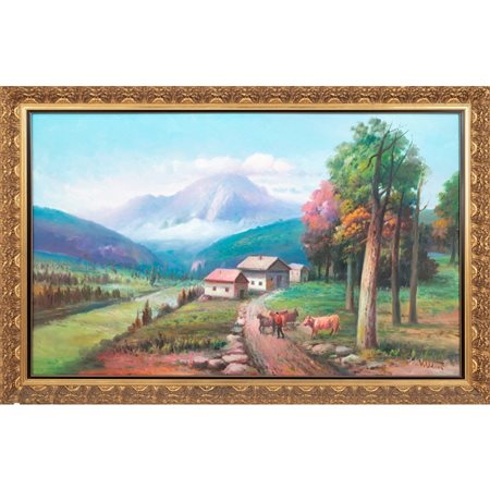 VINCENZO UDINE, Olio su tela