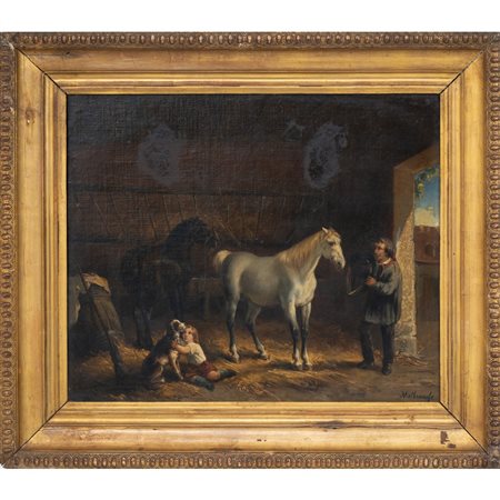 LOUIS-CLAUDE MALBRANCHE, Olio su tela