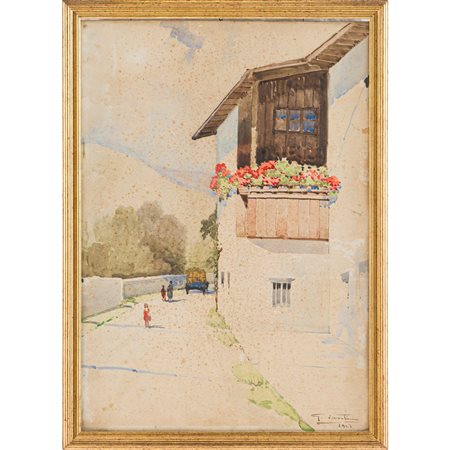 GIOVANNI LENTINI, Acquerello su carta