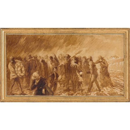 ALCIDE DAVIDE CAMPESTRINI, Olio su tela