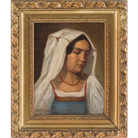 FRANZ LEO RUBEN, Olio su tela riportato su cartone